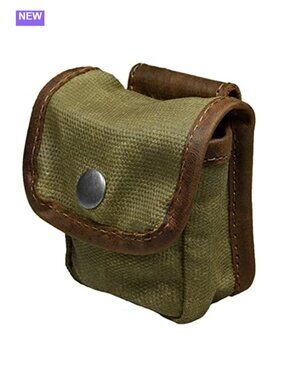 Waxed Canvas Belt Loop Utility Pouch Hip Bag for Hiking Camping